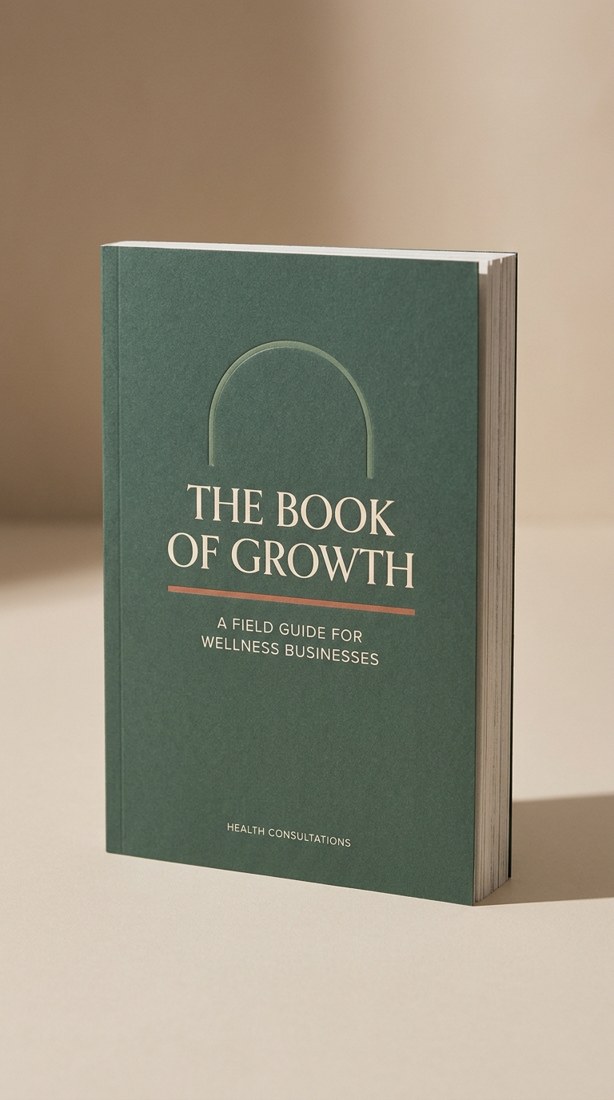 The Book of Growth, a printed field guide for wellness businesses